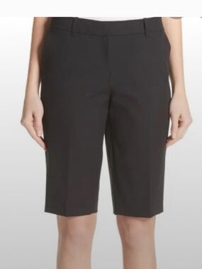 Lafayette 148 Black Bermuda Shorts Sz 8